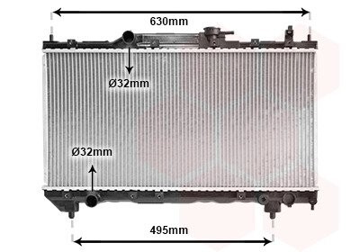 Радиатор AVENSIS 16/18 MT 98-00 Van Wezel 53002237