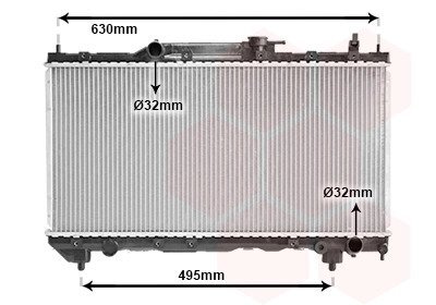 Радіатор охолодження AVENSIS 16/18/20 MT 00- Van Wezel 53002283