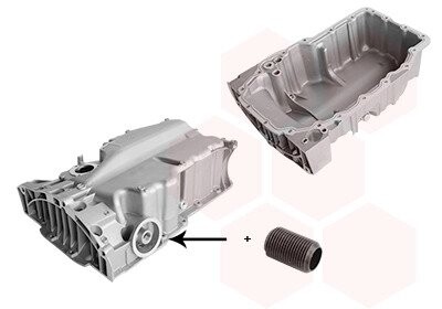 Піддон, масляний картера двигуна VAG 1.2 TSI (Wan Wezel) Van Wezel 5766071