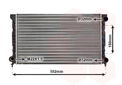 Радіатор Van Wezel 58002071