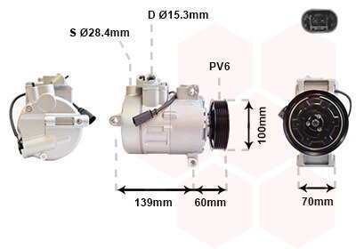 Компрессор кондиционера Van Wezel 5800K356