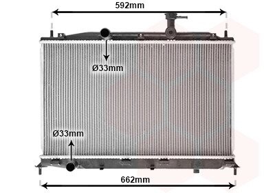 Радіатор охолодження ACCENT3/VERNA3 14/16 05- Van Wezel 82002188 (фото 1)