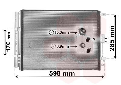 Радіатор кондиціонера HYUNDAI I30 (2012) 1.4 CRDI Van Wezel 82005373 (фото 1)