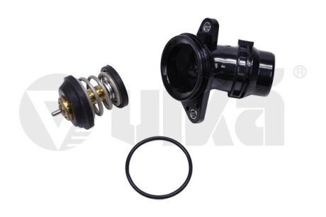 Корпус термостата Skoda Octavia (09-13)/VW Golf (09-14), Jetta (11-14), Passat (11-15), Tiguan (12-18) Vika 11211842701