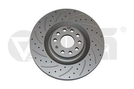 Диск тормозной передний Skoda Superb (08-13)/VW Golf (06-13), Passat (06-11) перфорированный (Geomet) Vika 66151717001