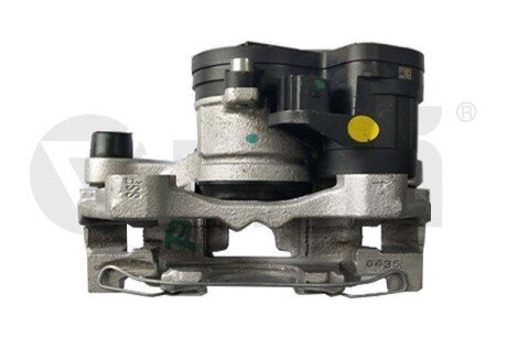 Тормозной суппорт задний правый с скобой и электромотором стояночного тормоза Skoda Kodiaq (17-)/VW Passat (15-), Tiguan (18-) Vika 66151720301