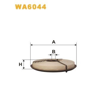 Фільтр повітря Chevrolet Metro; Subaru Justy I/II; Suzuki Swift II (WA6044) WIX FILTERS 323126 (фото 1)