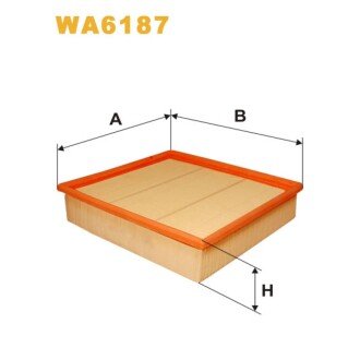 Фільтр повітря Metro-Cammell-Weymann Taxi Cab/Metrocab; Ford Tourneo, Transit (86), (WA6187) WIX FILTERS 323330