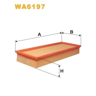 Фільтр повітря BMW Serie 5 (E34), Serie 7 (E32) (WA6197) WIX FILTERS 323360