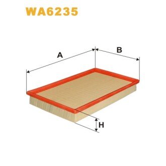 Фільтр повітря Porsche 924, 944; Volkswagen Corrado (WA6235) WIX FILTERS 323462