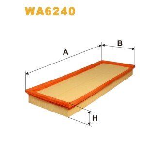 Фільтр повітря Ford Cougar, Mondeo I (93-96), Mondeo II (96-00) (WA6240) WIX FILTERS 323477 (фото 1)