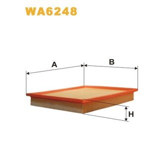 Фільтр повітря BMW Serie 5 (E34) (WA6248) WIX FILTERS 323498