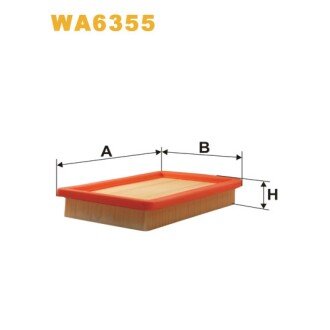 Фільтр повітря Mazda 323C/F/P/S (BA), 323F/P/S (BJ), Artis, Premacy; Volvo V40 (WA6355) WIX FILTERS 323783 (фото 1)