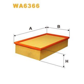 Фільтр повітря Audi 100, A6 (4A/C4), A6 Quattro/Allroad (WA6366) WIX FILTERS 323816 (фото 1)