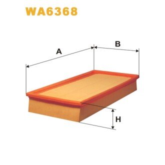 Фільтр повітря (WA6368) (Mitsubishi Carisma, Space Star; Volvo S40, V40) WIX FILTERS 323822