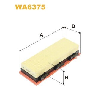 Фильтр воздуха Renault Clio II, Kangoo (WA6375) WIX FILTERS 323843