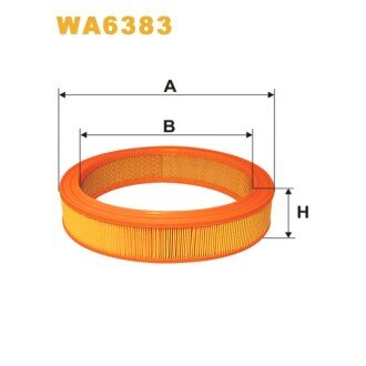 Фільтр повітря Audi 100, 50, 80; Seat Arosa, Cordoba, Ibiza II/III, Inca; Skoda Favo (WA6383) WIX FILTERS 323861 (фото 1)