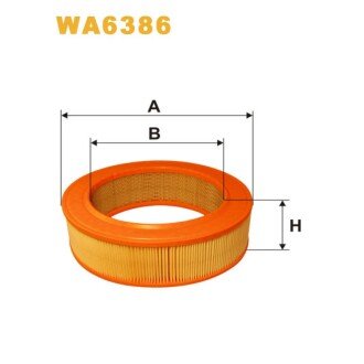 Фільтр повітря Evobus (Mercedes Bus/Setra) O 309; Mercedes 2T, 3T, 4T, 200, 220, 240 (WA6386) WIX FILTERS 323870