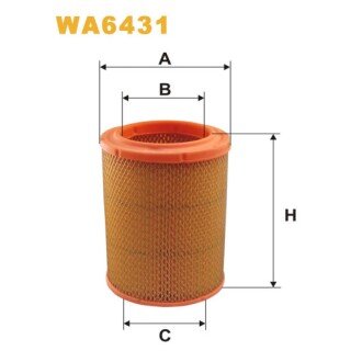 Фільтр повітря Dacia Denem (WA6431) WIX FILTERS 324008