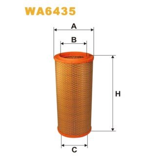 Фільтр повітря Renault (RVI) B; Chrysler Grand Voyager I/II, Voyager I/II; Jeep Cher (WA6435) WIX FILTERS 324020