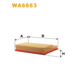 Фільтр повітря Mercedes C (W202/S202), CLK (C208), SLR (R199) (WA6663) WIX FILTERS 324569