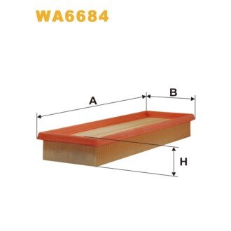 Фільтр повітря Nissan Primastar; Opel Movano A, Vivaro; Renault Clio II, Espace III (WA6684) WIX FILTERS 324611