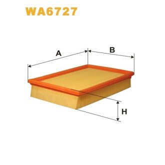 Фільтр повітря Citroen C4; Peugeot 307/307 SW (WA6727) WIX FILTERS 324701