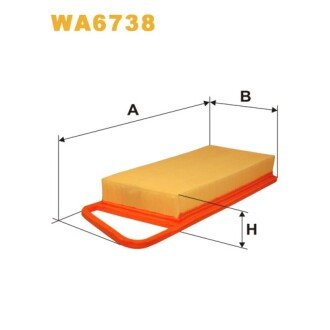 Фільтр повітря Citroen C1, C2, C3, C3 II, Nemo, Xsara; Ford Fiesta V (02-), Fiesta V (WA6738) WIX FILTERS 324731 (фото 1)