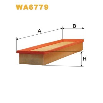 Фільтр повітря Citroen Berlingo II, C2, C3, C3 II; Peugeot 1007, 207, Partner II (WA6779) WIX FILTERS 324797 (фото 1)