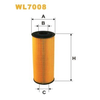 Фільтр оливи Audi A3, A4, A6; Ford Galaxy; Seat Alhambra, Cordoba, Ibiza III, Leon, T (WL7008) WIX FILTERS 325151