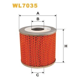 Фільтр оливи Alfa Romeo; Bedford; Citroen; Dodge; Ebro; Ford; Mercury; Reliance; Aebi; (WL7035) WIX FILTERS 325175