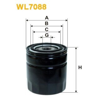 Фільтр оливи Avia A; Ford Granada, New Granada, P100 Pick-Up, Scorpio, Sierra (WL7088) WIX FILTERS 325286