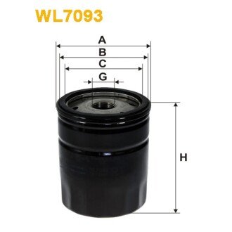 Фільтр оливи Ford Escort, Fiesta Courier, Fiesta III (89-95), Fiesta IV (96-02), Monde (WL7093) WIX FILTERS 325298