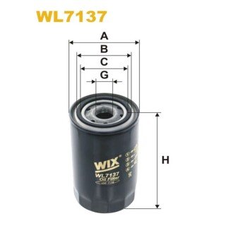 Фільтр оливи Nissan Patrol, Pick Up (WL7137) WIX FILTERS 325397