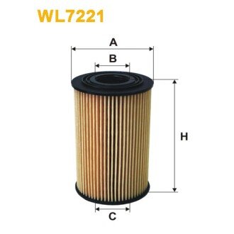 Фільтр оливи BMW Serie 3 (E36), Serie 3 (E46), Serie 5 (E34), Serie Z3 (WL7221) WIX FILTERS 325553