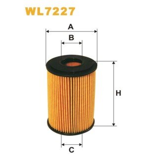 Фільтр оливи Mercedes A (W168), Vaneo (W414) (WL7227) WIX FILTERS 325571