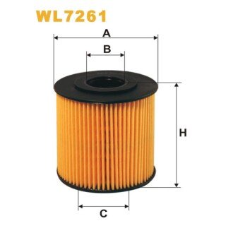 Фільтр оливи Volvo C70, S40, S60, S70, S80, V40, V70, XC70, XC90 (WL7261) WIX FILTERS 325649