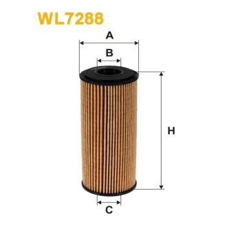 Фільтр оливи Mercedes A (W168), A (W169), B (W245), Vaneo (W414) (WL7288) WIX FILTERS 325676