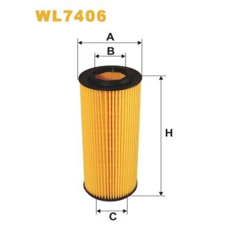 Фільтр оливи BMW Serie 3 (E46), Serie 3 (E90/E91/E92/E93), Serie 5 (E60/E61), Serie 6 (WL7406) WIX FILTERS 325778