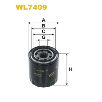 Фільтр оливи Hyundai H 1, Terracan; Kia CarНиваl II/Sedona II, CarНиваl III/Sedona III (WL7409) WIX FILTERS 325787