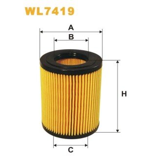 Фільтр оливи Hyundai Accent II, Getz, Matrix (WL7419) WIX FILTERS 325817