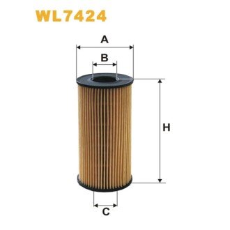 Фільтр оливи Nissan Qashqai, X-Trail II; Opel Movano A, Vivaro; Renault Espace IV, Kol (WL7424) WIX FILTERS 325829