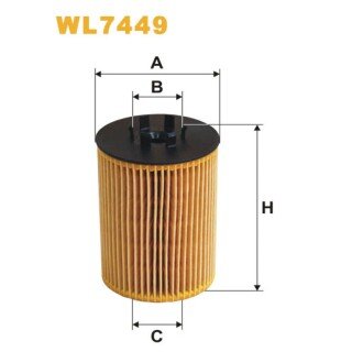 Фільтр оливи BMW Serie 6 (E63/E64), Serie 7 (E65/E66), Serie X5 (E53) (WL7449) WIX FILTERS 325889