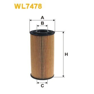 Фільтр оливи Hyundai ix35, Santa FE II; Kia CarНиваl III/Sedona III, Sorento II, Sport (WL7478) WIX FILTERS 325891