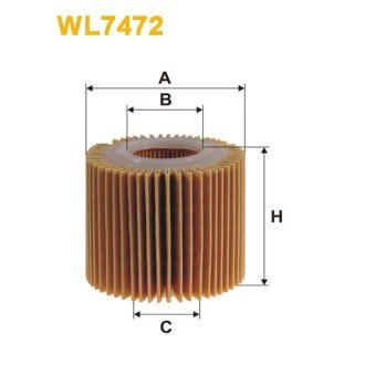 Фільтр оливи Lexus CT; Toyota Auris, Prius, Rav 4 III, Verso, Yaris II (WL7472) WIX FILTERS 325917