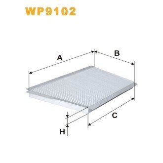 Фільтр салона Mercedes C (W203/C203/T203), CLC (CL203), CLK (A/C209) (WP9102) WIX FILTERS 326912