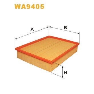 Фільтр повітря Audi A4 (B5/8D), A6 (4B/C5)/(4BH), Cabriolet; BMW Serie 5 (E34/E39), (WA9405) WIX FILTERS 327413 (фото 1)