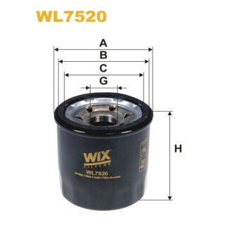 Фільтр оливи Hyundai i20, i20 II; Kia Picanto II, Rio III (WL7520) WIX FILTERS 327520