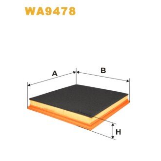 Фільтр повітря Infiniti Qx56; Jeep Grand Cherokee I, Grand Cherokee II; Nissan Pathf (WA9478) WIX FILTERS 327629 (фото 1)