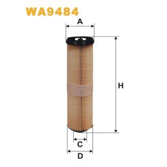 Фільтр повітря Mercedes E (W/S211) (WA9484) WIX FILTERS 327647 (фото 1)